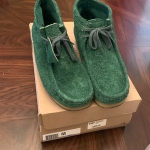 Wallabee boots size 12 forest green